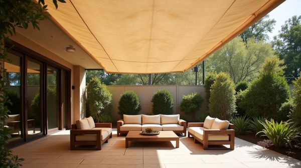 Profitez d'un confort extérieur unique avec une voile ombrage sur mesure